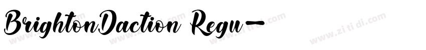 BrightonDaction Regu字体转换